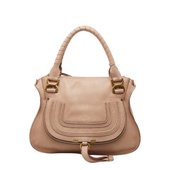クロエ マーシー ハンドバッグ ピンクベージュ レザー レディース Chloe 【中古】