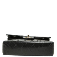 シャネル ココマーク マトラッセ23 ダブルフラップ チェーンショルダーバッグ ブラック ラムスキン レディース CHANEL 【中古】