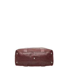 グッチ グッチシマ バンブー トートバッグ 355773 ワインレッド ボルドー レザー レディース GUCCI 【中古】