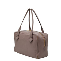 ロエベ ヘリテージ ハンドバッグ ミニボストンバッグ ピンク レザー レディース LOEWE 【中古】