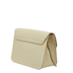 フルラ メトロポリス チェーン ミニショルダーバッグ ベージュ レザー レディース Furla 中古