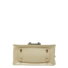 フルラ メトロポリス チェーン ミニショルダーバッグ ベージュ レザー レディース Furla 中古