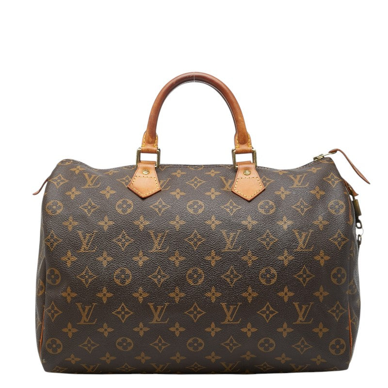 ルイ ヴィトン モノグラム スピーディー35 ハンドバッグ ボストンバッグ M41524 ブラウン PVC レザー レディース LOUIS VUITTON 【中古】