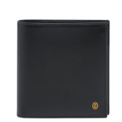 カルティエ パシャライン 二つ折り財布 ブラック レザー メンズ CARTIER 【中古】