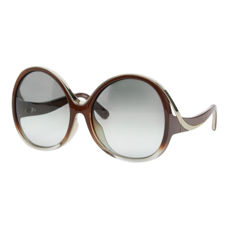 クロエ サングラス CE722SA ブラウン ゴールド プラスチック レディース Chloe 【中古】