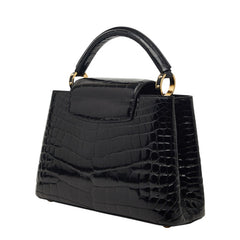 ルイ ヴィトン カプシーヌBB シャイニー ハンドバッグ ショルダー 2WAY N92232 ブラック クロコダイル レディース LOUIS VUITTON 【中古】