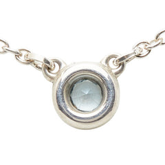 ティファニー バイ ザ ヤード アクアマリン ペンダント ネックレス アクアマリン SV925 シルバー レディース TIFFANY&Co. 【中古】
