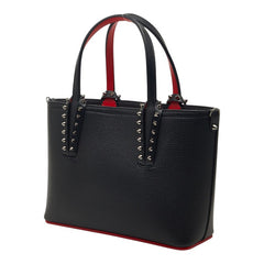 クリスチャンルブタン カバタ ミニ スタッズ ハンドバッグ ショルダーバッグ 2WAY ブラック レザー メタル レディース Christian Louboutin 【中古】