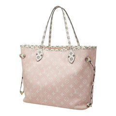 ルイ ヴィトン モノグラム ジャイアント ネヴァーフルMM トートバッグ ショルダーバッグ M44567 ルージュ レッド マルチカラー PVC レザー レディース LOUIS VUITTON 【中古】