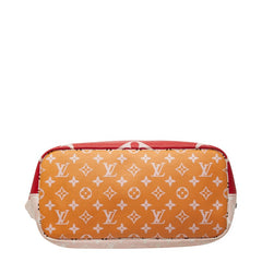 ルイ ヴィトン モノグラム ジャイアント ネヴァーフルMM トートバッグ ショルダーバッグ M44567 ルージュ レッド マルチカラー PVC レザー レディース LOUIS VUITTON 【中古】