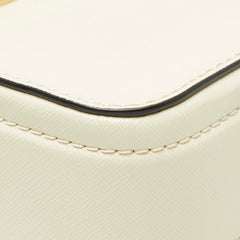 マークジェイコブス ザ スナップショット ショルダーバッグ カメラバッグ ホワイト ブラック レザー レディース MARC JACOBS 【中古】