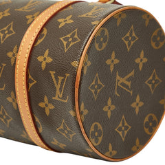 ルイ ヴィトン モノグラム パピヨン26 ハンドバッグ M51386 ブラウン PVC レザー レディース LOUIS VUITTON 【中古】