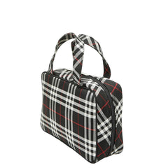 バーバリー ノバチェック ハンドバッグ ブラック ナイロン レディース BURBERRY 【中古】