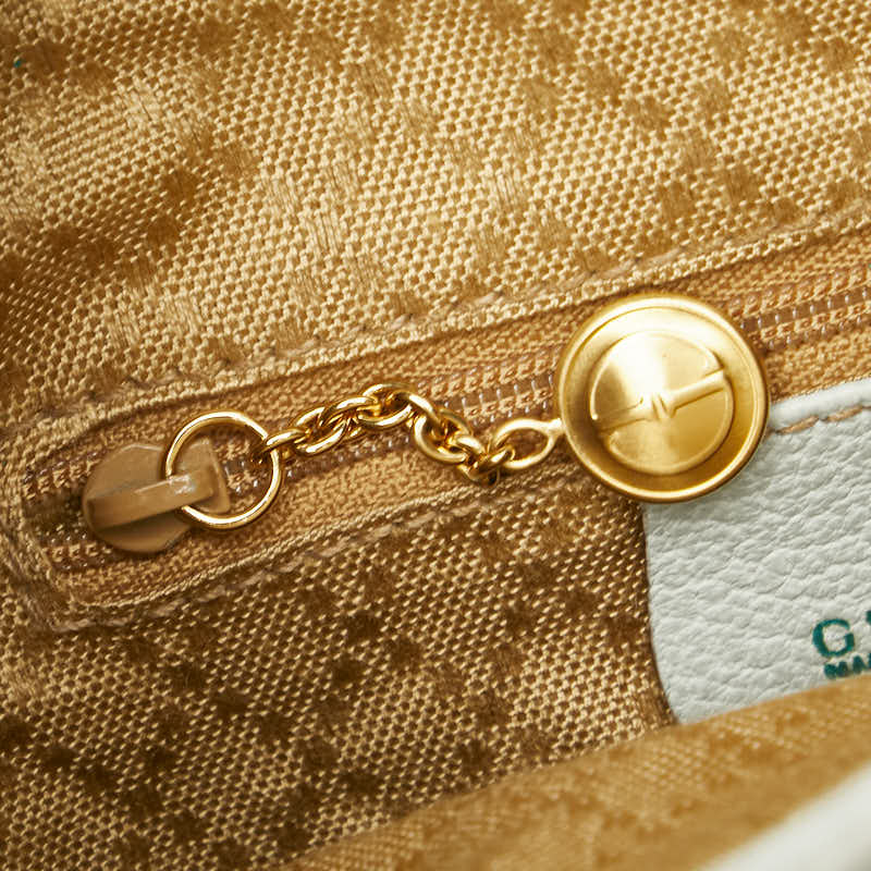 グッチ バンブー リュック バックパック 003 2058 0030 ライトブルー スウェード レザー レディース GUCCI 【中古】