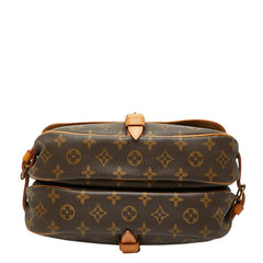 ルイ ヴィトン モノグラム ソミュール30 斜め掛け ショルダーバッグ M42256 ブラウン PVC レザー レディース LOUIS VUITTON 【中古】