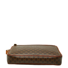 セリーヌ マカダム クラッチバッグ セカンドバッグ ブラウン PVC レディース CELINE 【中古】