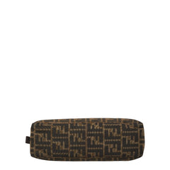 フェンディ ズッカ ワンショルダーバッグ 26566 ブラウン キャンバス レザー レディース FENDI 【中古】