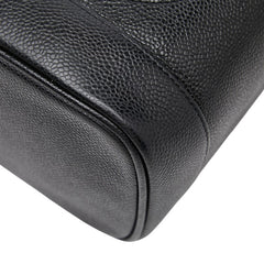 シャネル ココマーク バニティバッグ ハンドバッグ A01998 ブラック キャビアスキン レディース CHANEL 【中古】