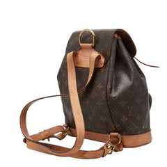 ルイ ヴィトン モノグラム モンスリMM リュック バックパック M51136 ブラウン PVC レザー レディース LOUIS VUITTON 【中古】