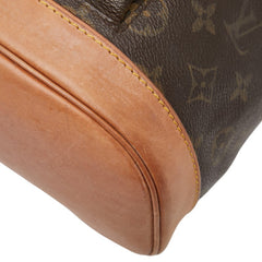 ルイ ヴィトン モノグラム モンスリMM リュック バックパック M51136 ブラウン PVC レザー レディース LOUIS VUITTON 【中古】