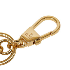 グッチ ロゴ バッグチャーム キーホルダー キーリング ブルー マルチカラー アクリル ファブリック レディース GUCCI 【中古】