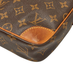 ルイ ヴィトン モノグラム ダヌーブ 斜め掛け ショルダーバッグ M45266 ブラウン PVC レザー レディース LOUIS VUITTON 【中古】
