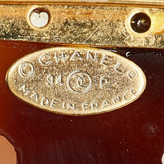 シャネル ヴィンテージ ココマーク ブローチ ゴールド メッキ プラスチック レディース CHANEL 中古