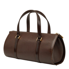 バーバリー ハンドバッグ ミニボストンバッグ ブラウン レザー レディース BURBERRY 【中古】