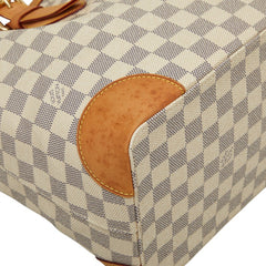 ルイ ヴィトン ダミエ アズール ハムステッドMM トートバッグ ショルダーバッグ N51206 ホワイト PVC レザー レディース LOUIS VUITTON 【中古】
