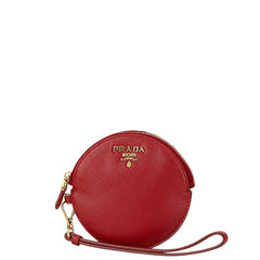 プラダ コインケース 小銭入れ 1M1443 レッド サフィアーノレザー レディース PRADA 【中古】