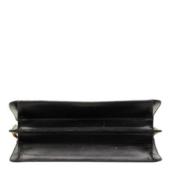 シャネル ココマーク チェーン ショルダーバッグ ブラック レザー レディース CHANEL 【中古】