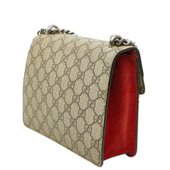 グッチ GGスプリーム ディオニュソス チェーン ショルダーバッグ 421970 ベージュ レッド PVC スウェード レディース GUCCI 【中古】