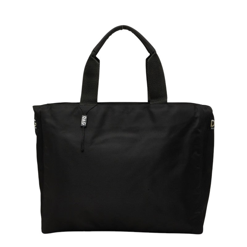 ドルチェアンドガッバーナ トートバッグ ブラック ナイロン レディース DOLCE&GABBANA 【中古】