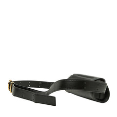 ジルサンダー カンノーロ マイクロ ショルダーバッグ ブラック レザー レディース JIL SANDER 【中古】