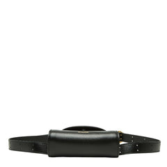 ジルサンダー カンノーロ マイクロ ショルダーバッグ ブラック レザー レディース JIL SANDER 【中古】