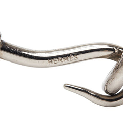 エルメス ジャンボブレス ブレスレット シルバーブラウン メタル レザー レディース HERMES 【中古】