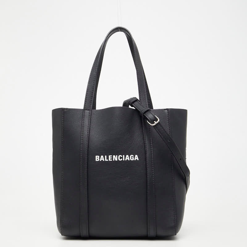 バレンシアガ エブリデイ トートXXS トートバッグ ショルダーバッグ 2WAY 551815 ブラック レザー レディース BALENCIAGA 【中古】