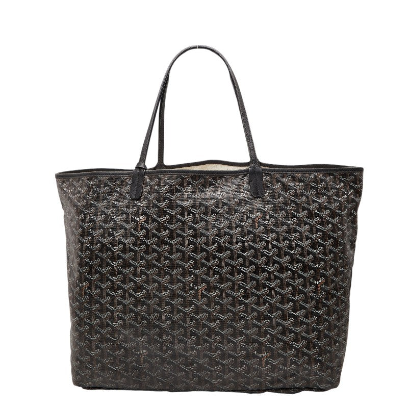 ゴヤール サンルイGM トートバッグ ショルダーバッグ ブラウン ブラック PVC レザー レディース GOYARD 【中古】