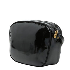 サルヴァトーレフェラガモ ヴァラ 斜め掛け ショルダーバッグ ブラック エナメル レディース Salvatore Ferragamo 【中古】