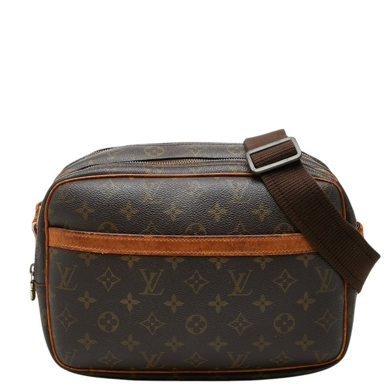 ルイ ヴィトン モノグラム リポーターPM 斜め掛け ショルダーバッグ M45254 ブラウン PVC レザー レディース LOUIS VUITTON 【中古】
