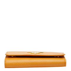プラダ キーケース KP5052 イエロー サフィアーノレザー レディース PRADA 【中古】