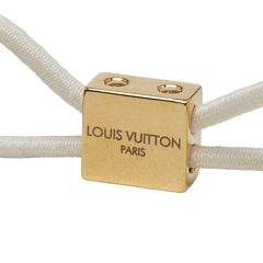 ルイ ヴィトン ヘアキューブ アンクルージョン ヘアゴム ヘアアクセサリー ホワイト ネイビー プラスチック レディース LOUIS VUITTON 【中古】