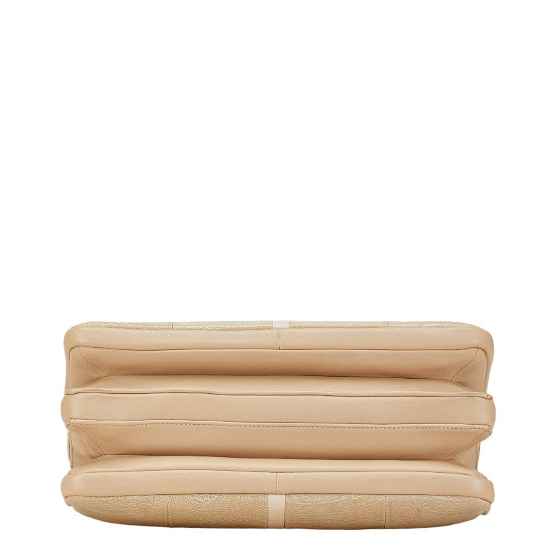 クロエ ルーシー チェーン ショルダーバッグ ベージュ アイボリー レザー レディース Chloe 【中古】