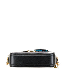 マークジェイコブス カイア スナップショット 斜め掛け ショルダーバッグ ブラック レザー レディース MARC JACOBS 中古