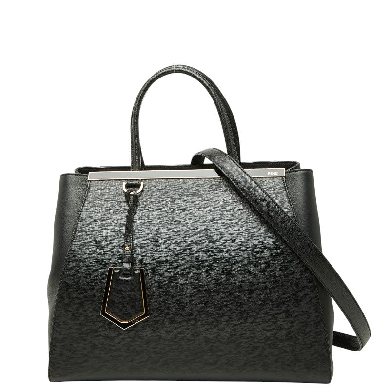 フェンディ トゥージュール ハンドバッグ ショルダーバッグ 2WAY 8BH250 ブラック レザー レディース FENDI 【中古】
