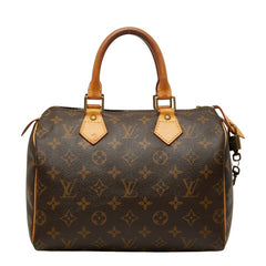 ルイ ヴィトン モノグラム スピーディ25 ミニボストンバッグ ハンドバッグ M41528 ブラウン PVC レザー レディース LOUIS VUITTON 【中古】