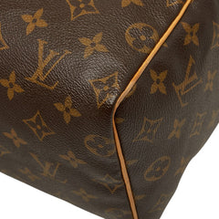 ルイ ヴィトン モノグラム スピーディ25 ミニボストンバッグ ハンドバッグ M41528 ブラウン PVC レザー レディース LOUIS VUITTON 【中古】