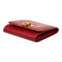 サルヴァトーレフェラガモ ガンチーニ コインケース 小銭入れ レッド ゴールド レザー メッキ レディース Salvatore Ferragamo 【中古】