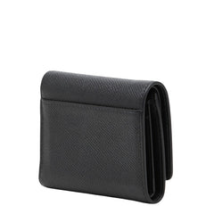マルタンマルジェラ WALLET CLIP 3 WITH ZIP 4ステッチ コンパクト ウォレット 二つ折り財布 SA3UI0017 P4745 ブラック レザー レディース MARTIN MARGIELA 【中古】