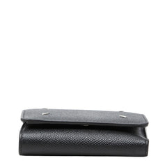 マルタンマルジェラ WALLET CLIP 3 WITH ZIP 4ステッチ コンパクト ウォレット 二つ折り財布 SA3UI0017 P4745 ブラック レザー レディース MARTIN MARGIELA 【中古】